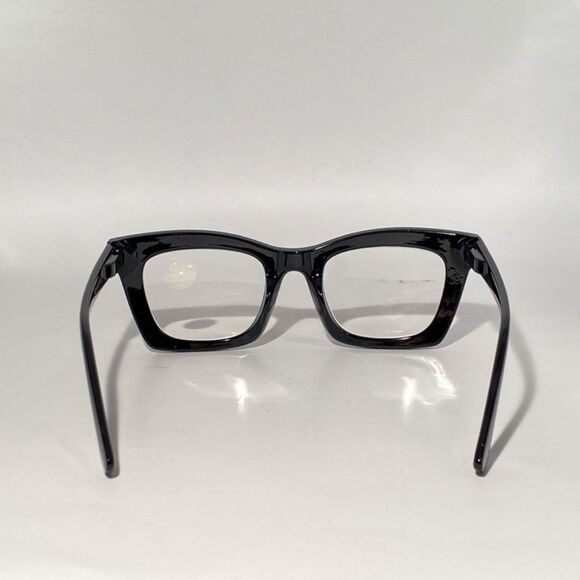 1288 Gretchen Reading Glasses 1.75 Square Black Frames NWT - Picture 4 of 8